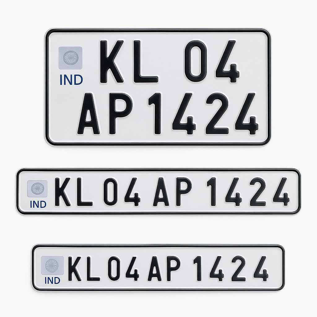 Custom Bike Number Plate – Die Pressed Aluminium Plate [DM006]