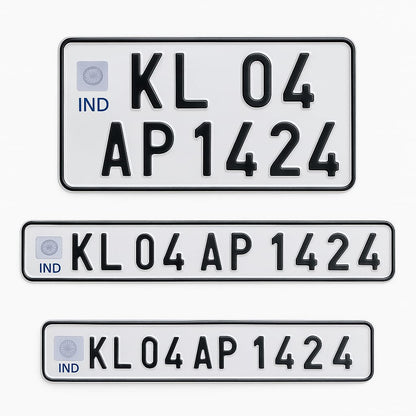 Custom Bike Number Plate – Die Pressed Aluminium Plate [DM006]