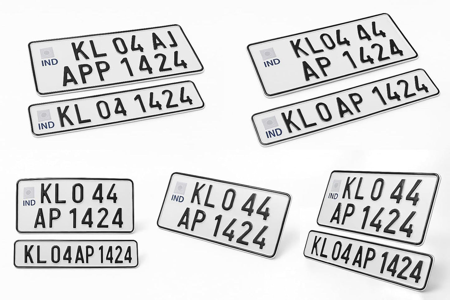 Custom Bike Number Plate – Die Pressed Aluminium Plate [DM006]