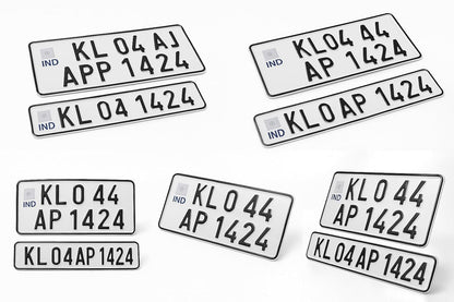 Custom Bike Number Plate – Die Pressed Aluminium Plate [DM006]