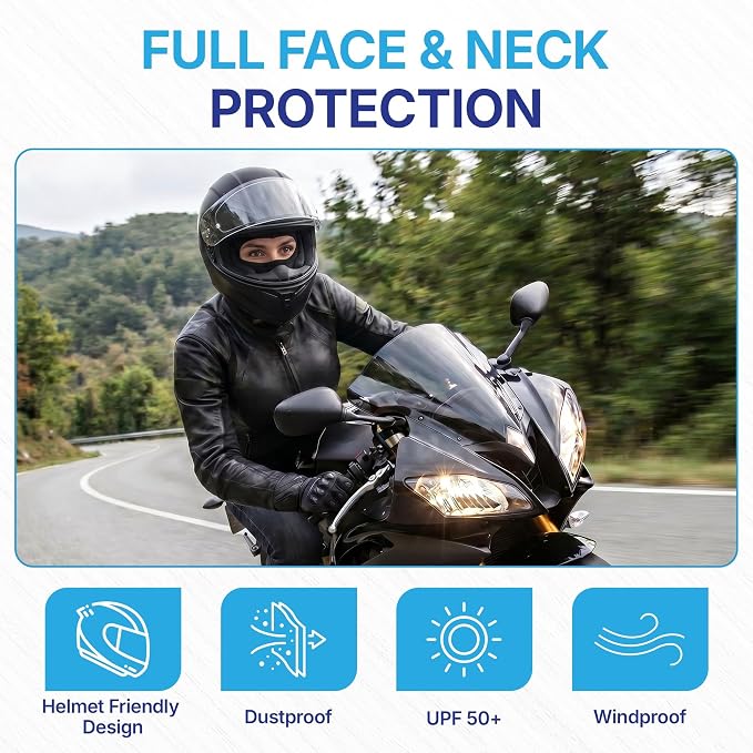 Balaclava for Bikers | Full Face Mask | Pack of 3 | Unisex [DM001]