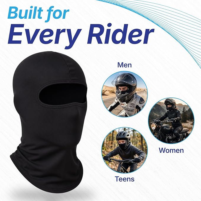 Balaclava for Bikers | Full Face Mask | Pack of 3 | Unisex [DM001]