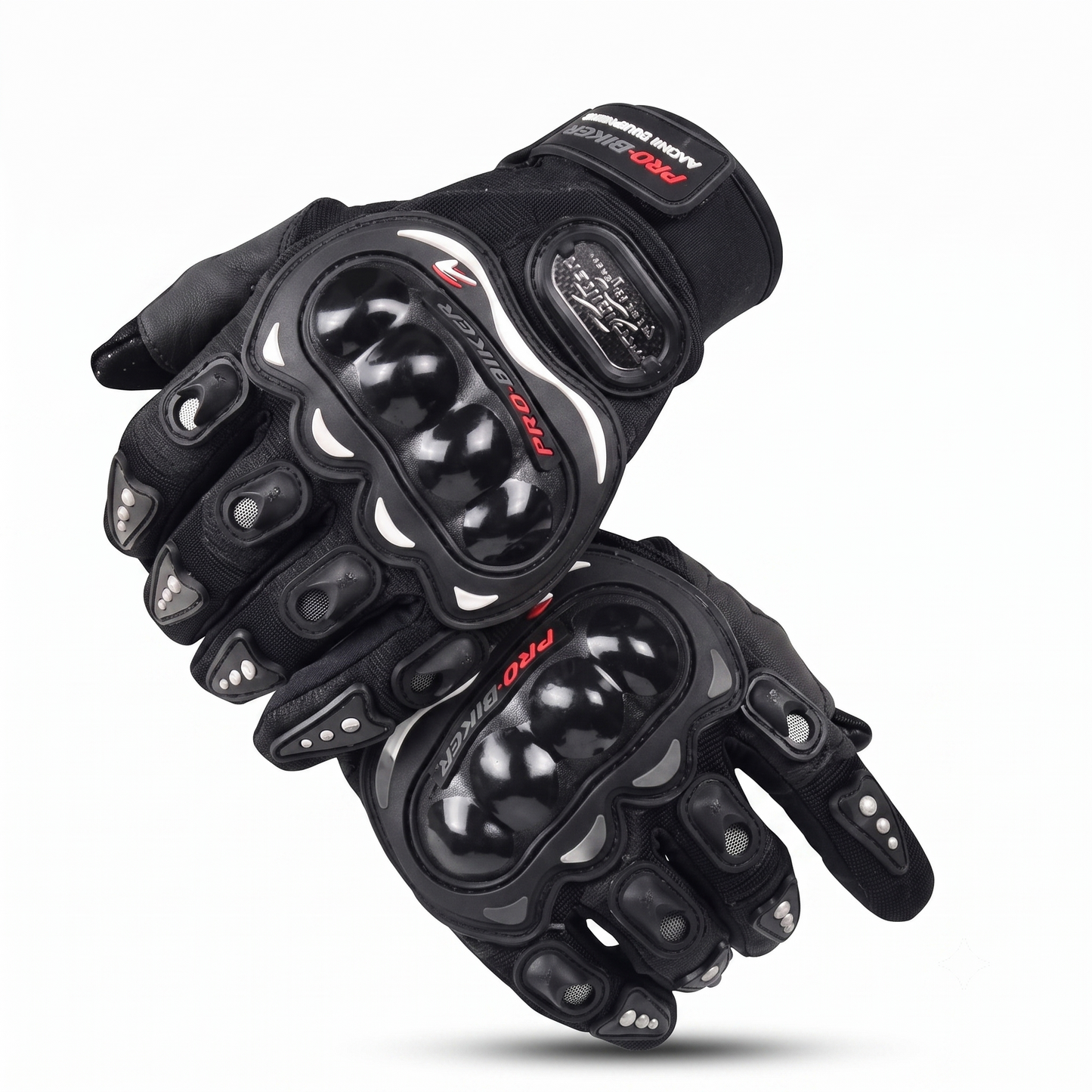Black Racing, Riding, Motorcycle Riding Full Gloves [DM001]