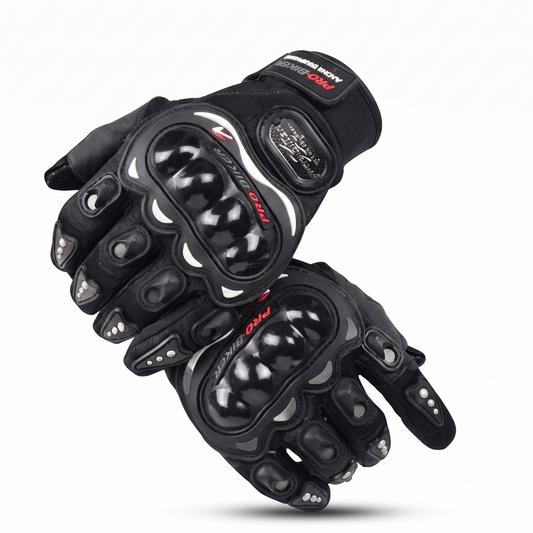 Black Racing, Riding, Motorcycle Riding Full Gloves [DM001]