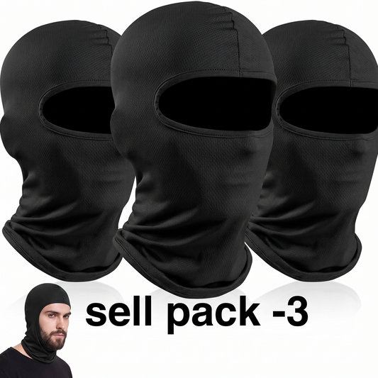Balaclava for Bikers | Full Face Mask | Pack of 3 | Unisex [DM001]