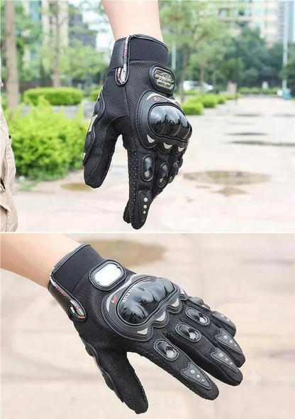 Black Racing, Riding, Motorcycle Riding Full Gloves [DM001]