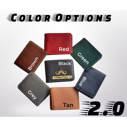 Customised Wallet with Name & Charm for men [DM009]